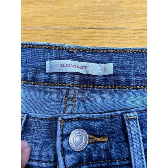 Levis Jeans Womens 6S Bootcut Blue Mid Rise Denim Classic Western Stretch Y2K - Picture 3 of 8